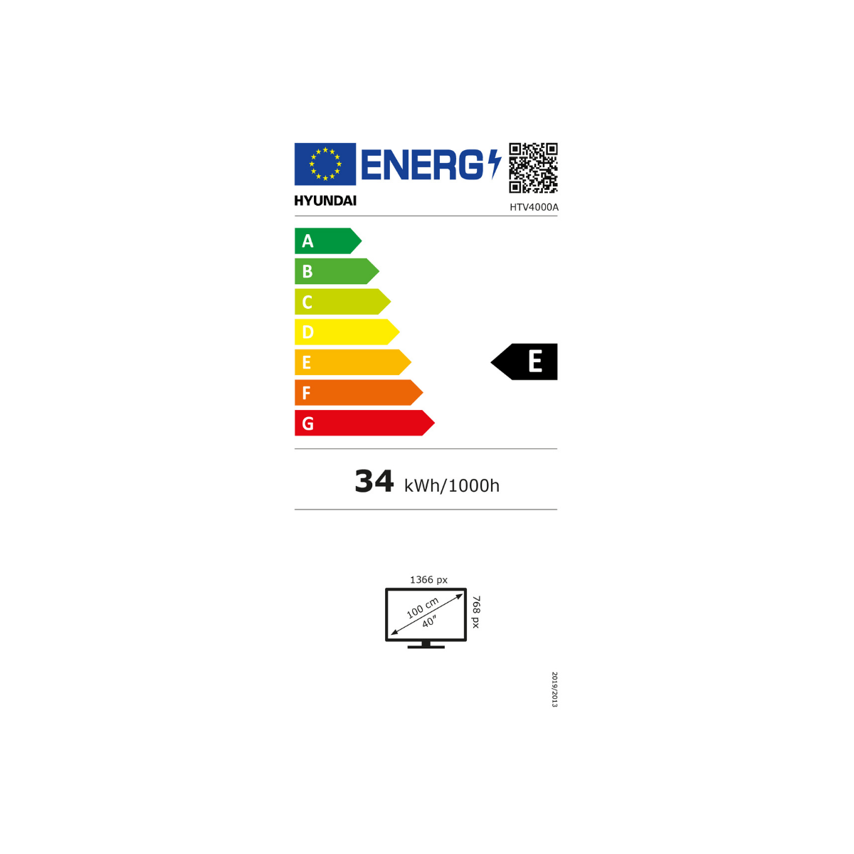 Televisor Smart TV Hyundai HTV4000A HD LED 40'' Android 12 F negro 7