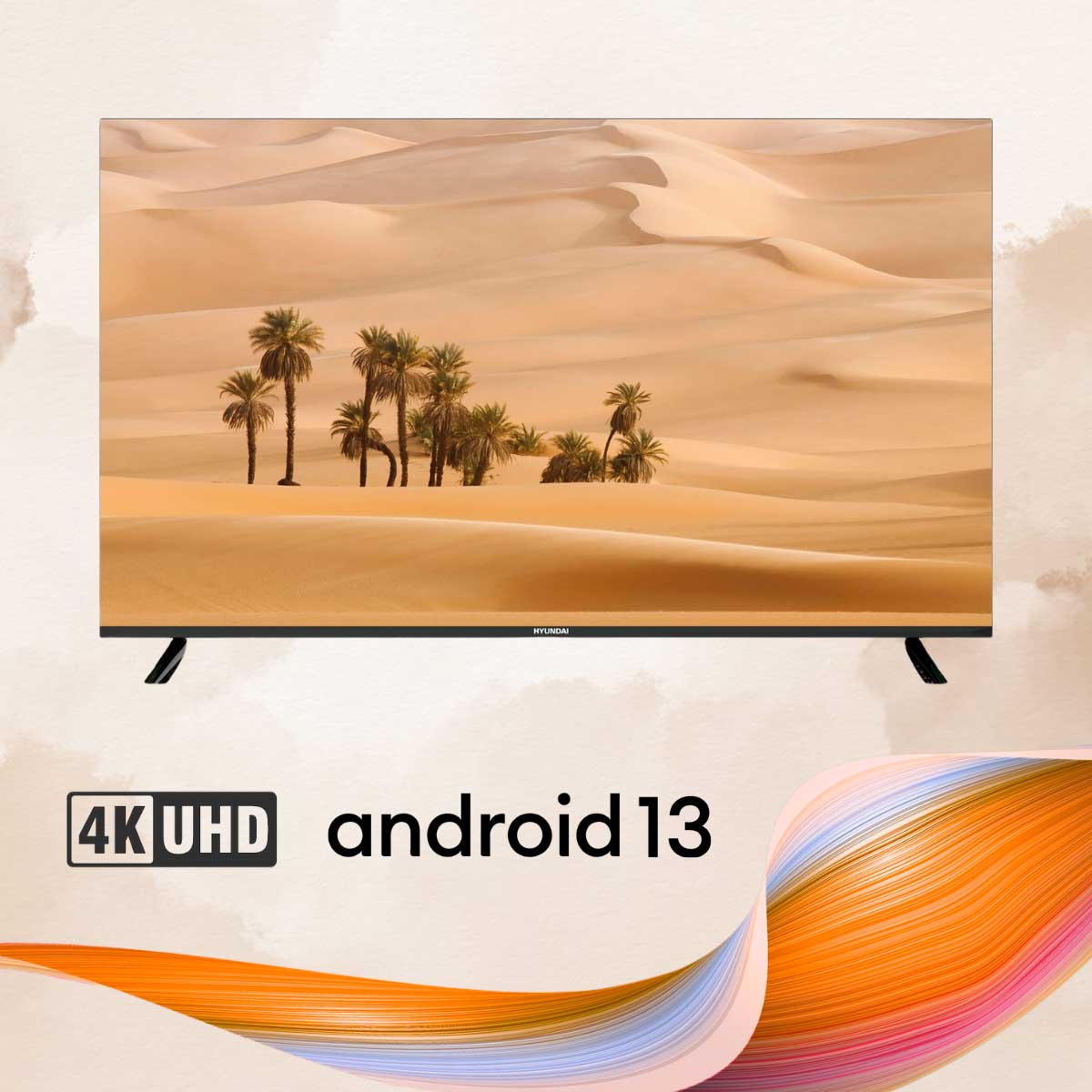 Televisor Smart TV Hyundai HTV4300UA 4K UHD LED 43'' Android 13 F negro 2