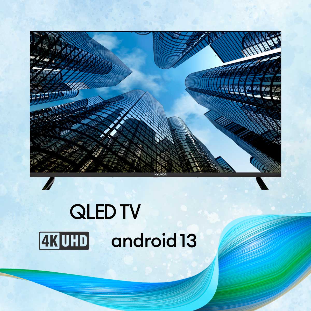 Televisor Smart TV Hyundai HTV4300QUA 4K UHD QLED 43'' Android 13 F negro 2