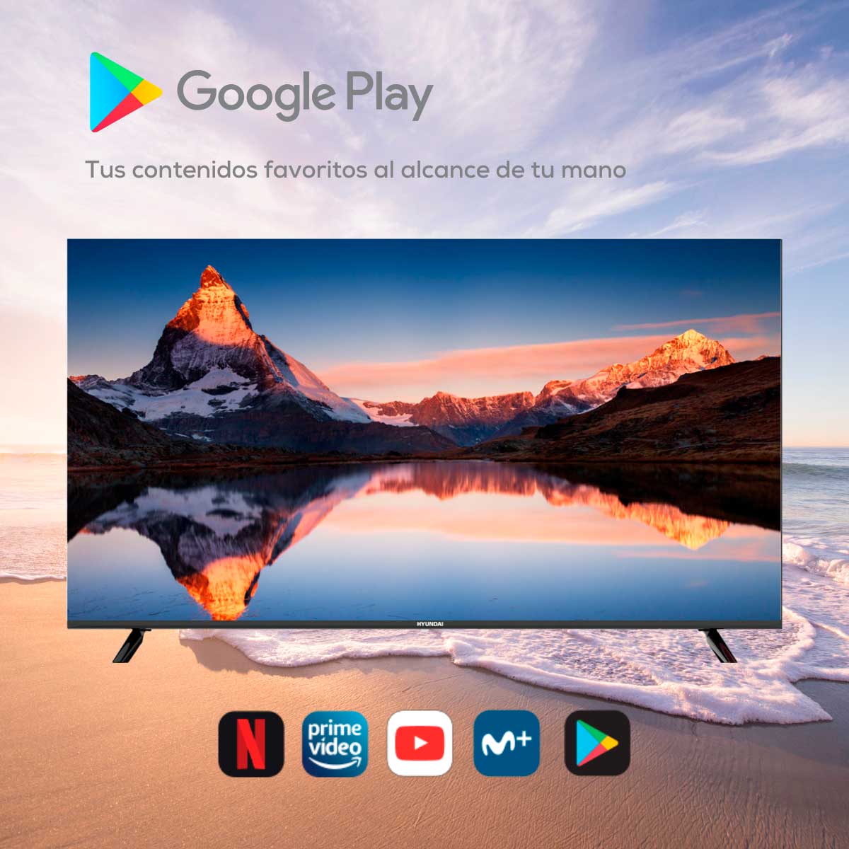Televisor Smart TV Hyundai HTV5500UV 4K UHD LED 55'' VIDAA 4.1 F negro 5