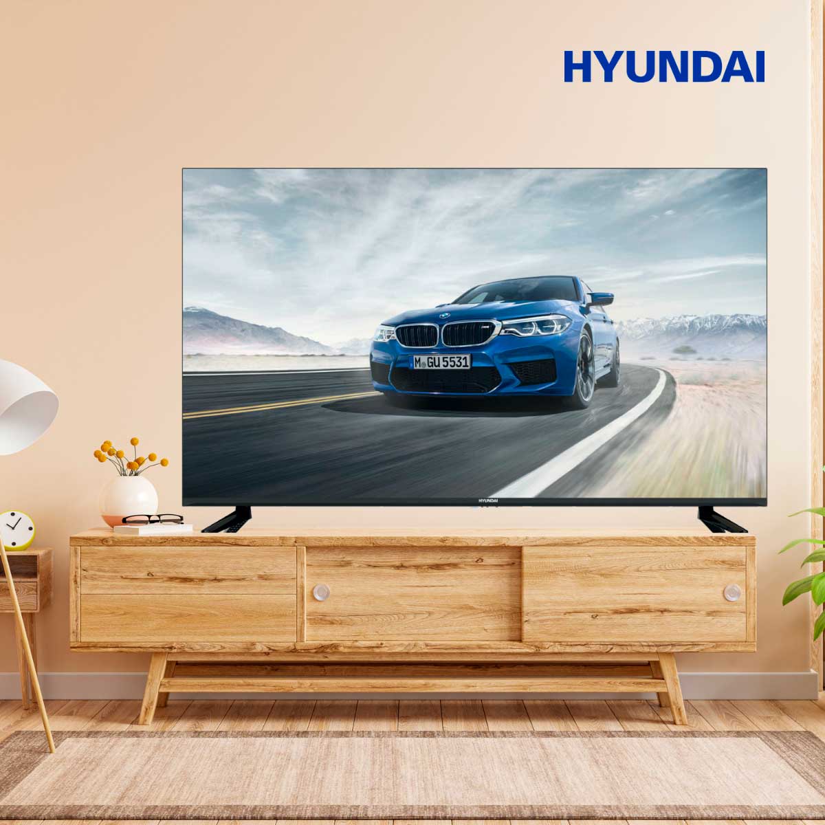 Televisor Smart TV Hyundai HTV5500QUA 4K UHD QLED 55'' Android 13 F negro 6