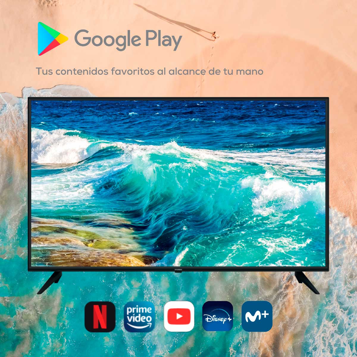 Televisor Smart TV Hyundai HTV6000UV 4K UHD LED 60'' VIDAA G negro 5