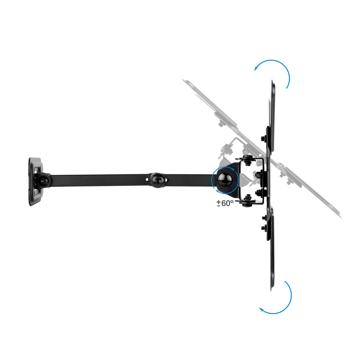 Soporte de TV TooQ LP1345TN-B 13"-43" inclinable y pivotable negro 3