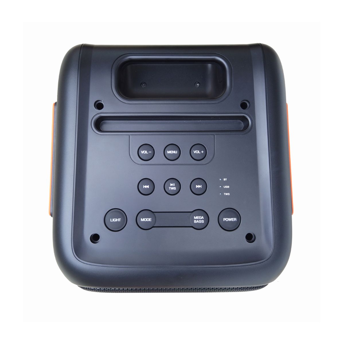 Altavoz-portatil-Infiniton-Party-EQ60-900W-Bluetooth-luz-LED-negro-control