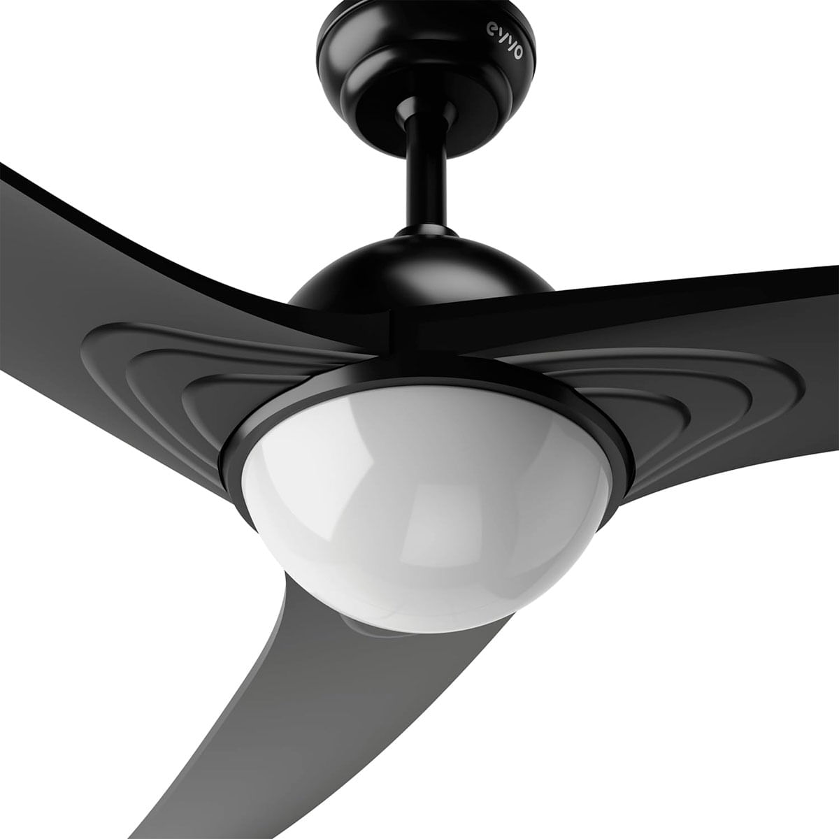 Ventilador de techo Evvo V522 DC 60W luz LED negro Ø132 cm 4