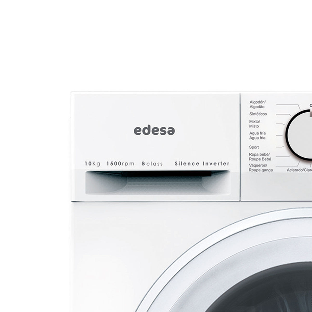 Lavadora Edesa EWF-10500 WH 10kg 1500 rpm Motor Inverter A blanco 85 cm 3