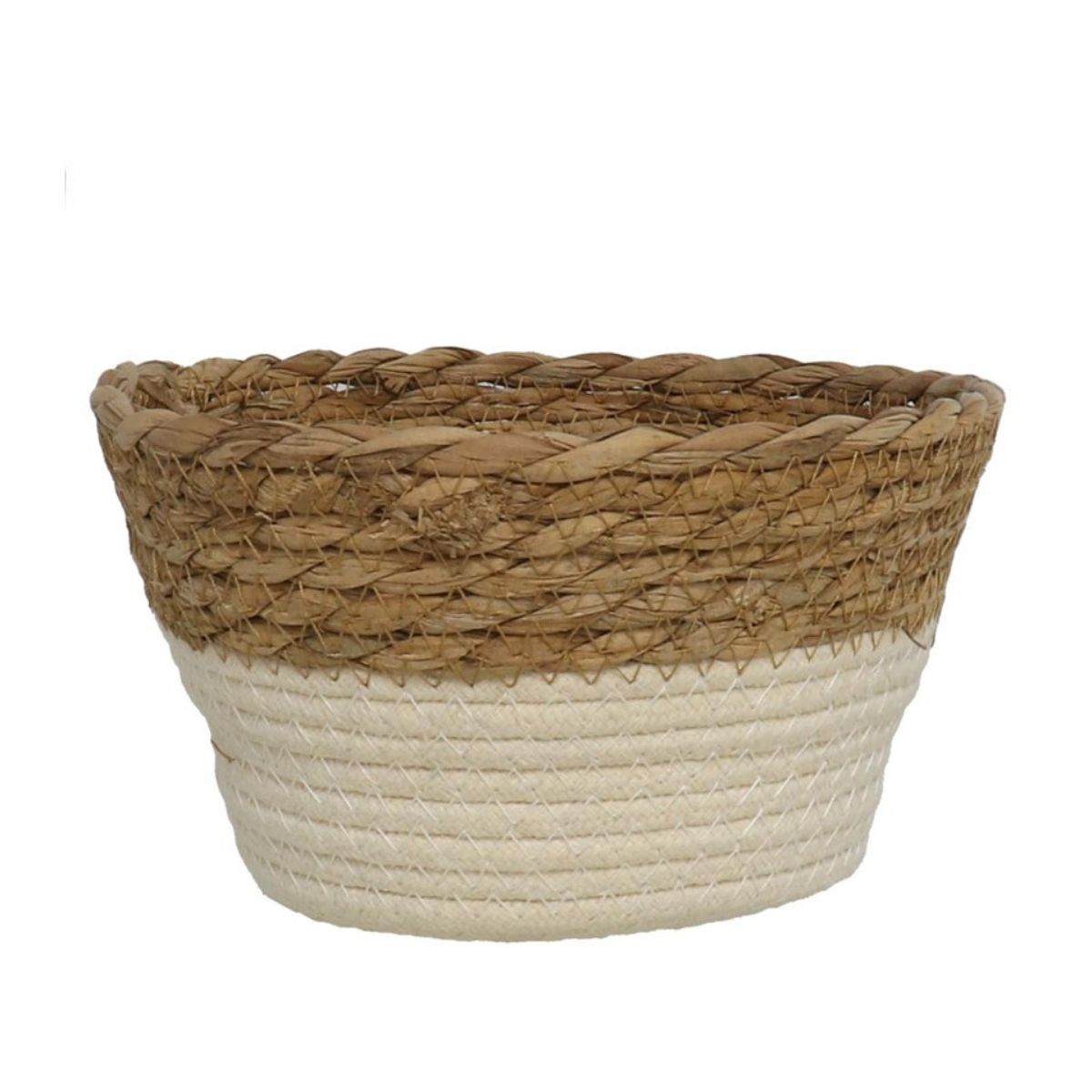 Cesto-Madrid-algodon-blanco-natural-Ø21x12-cm