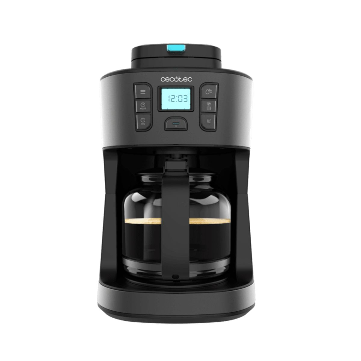 Cafetera-de-goteo-Cecotec-Coffee-66-Grind-Drop-12-tazas-acero-inox-negro