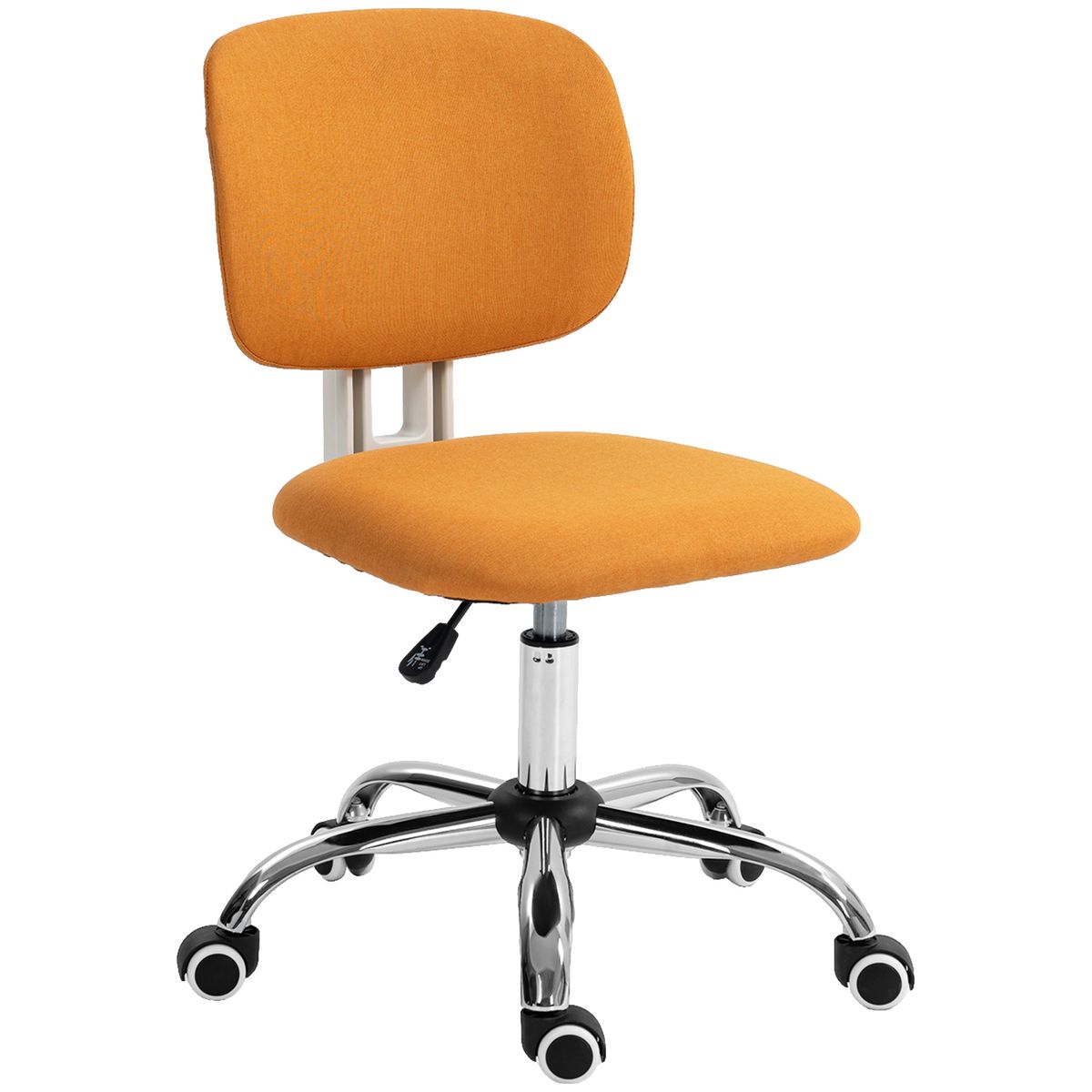 Silla de oficina Sunny giratoria altura regulable naranja 80-90x48x53 cm