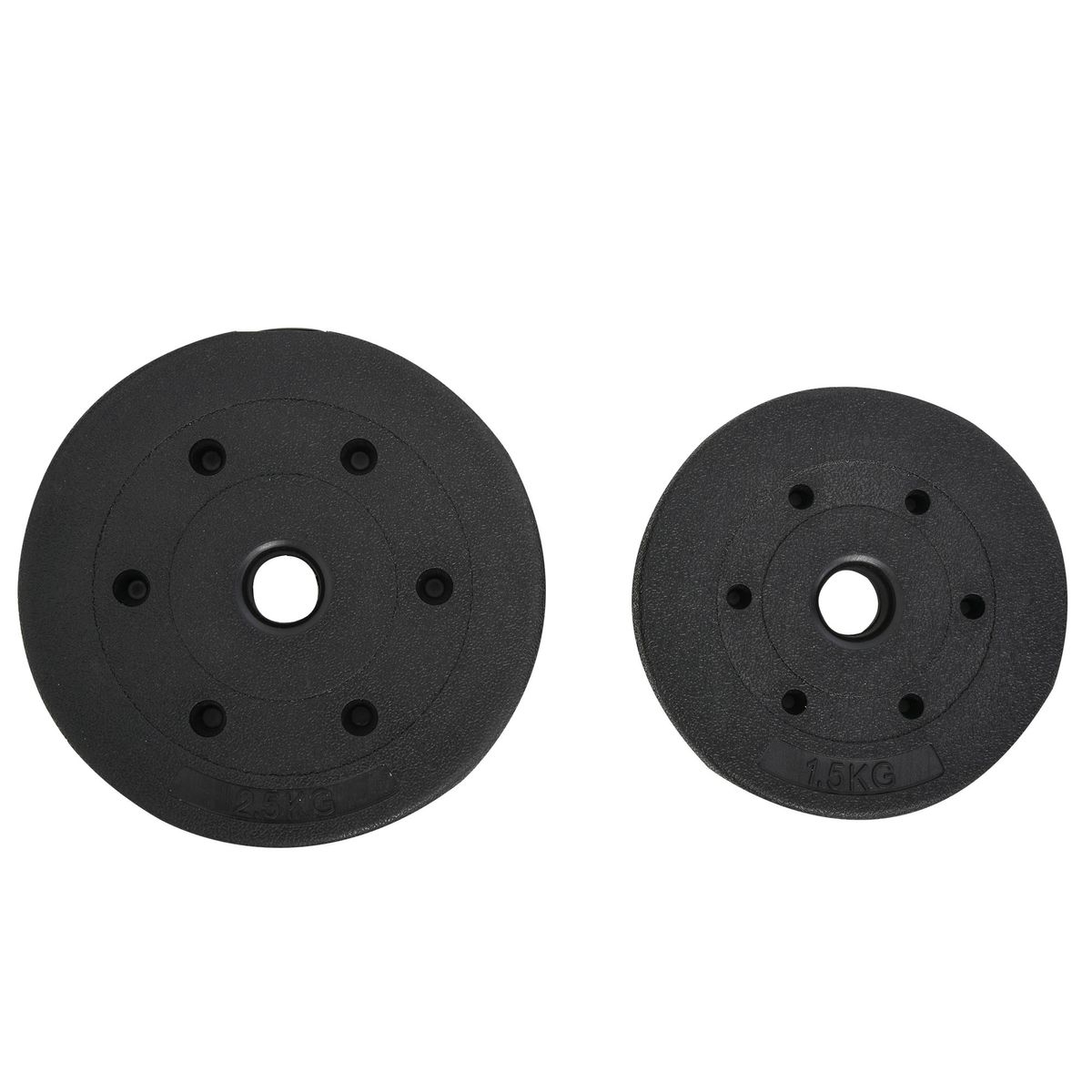 Set de mancuernas Homcom 2 en 1 25kg con barras negro