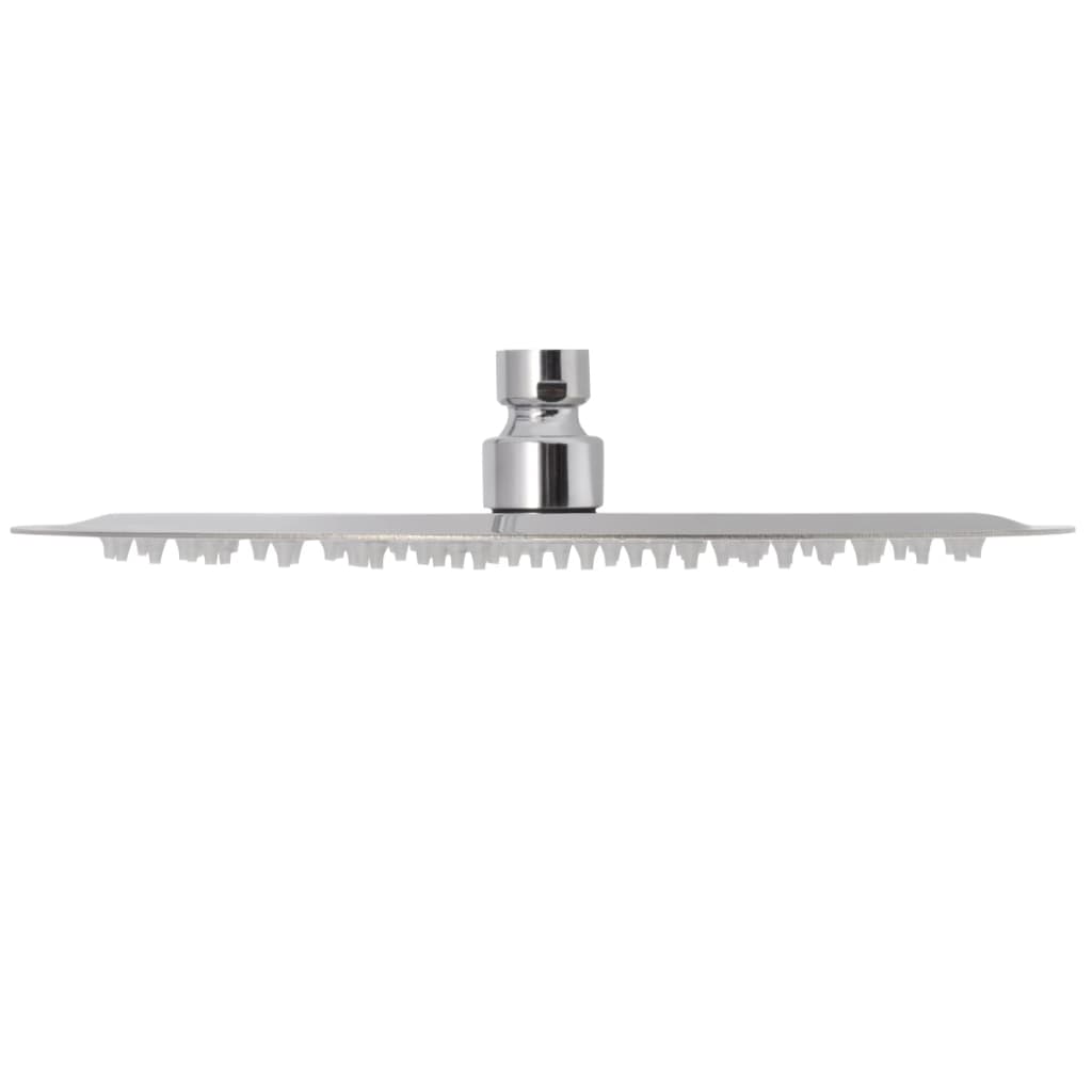 Cabezal de ducha efecto lluvia diseño redondo acero inoxidable 25 cm
