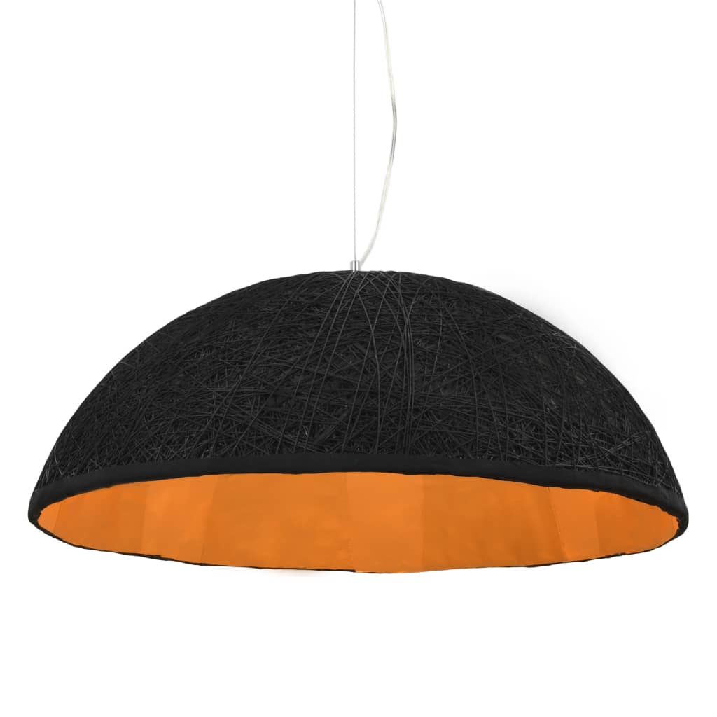 Lámpara de techo Tila diseño fijo negro/dorado Ø70 cm detalle
