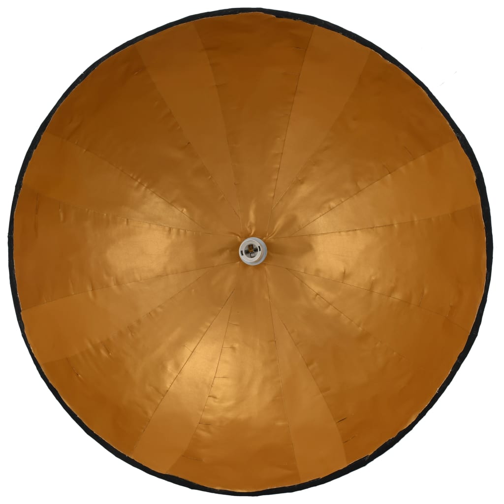 Lámpara de techo Tila diseño fijo negro/dorado Ø70 cm detalle