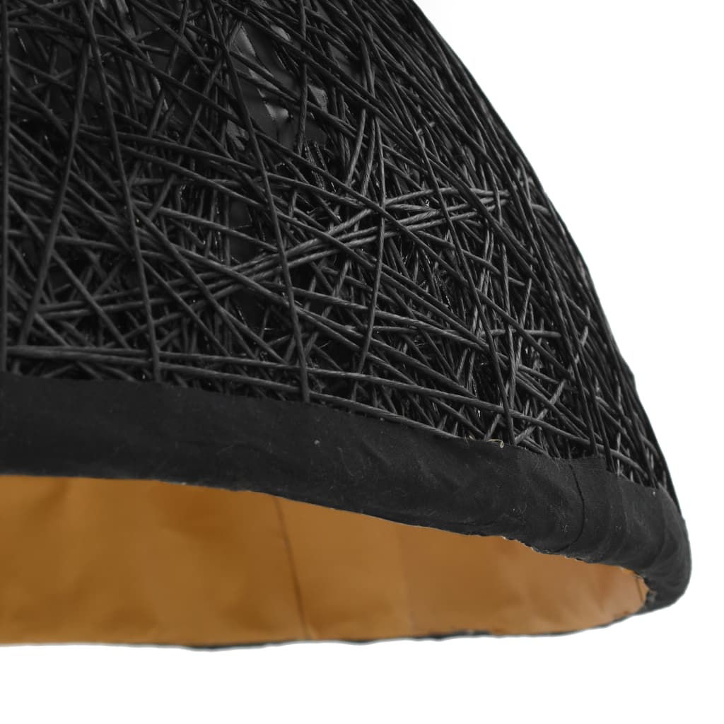 Lámpara de techo Tila diseño fijo negro/dorado Ø70 cm detalle