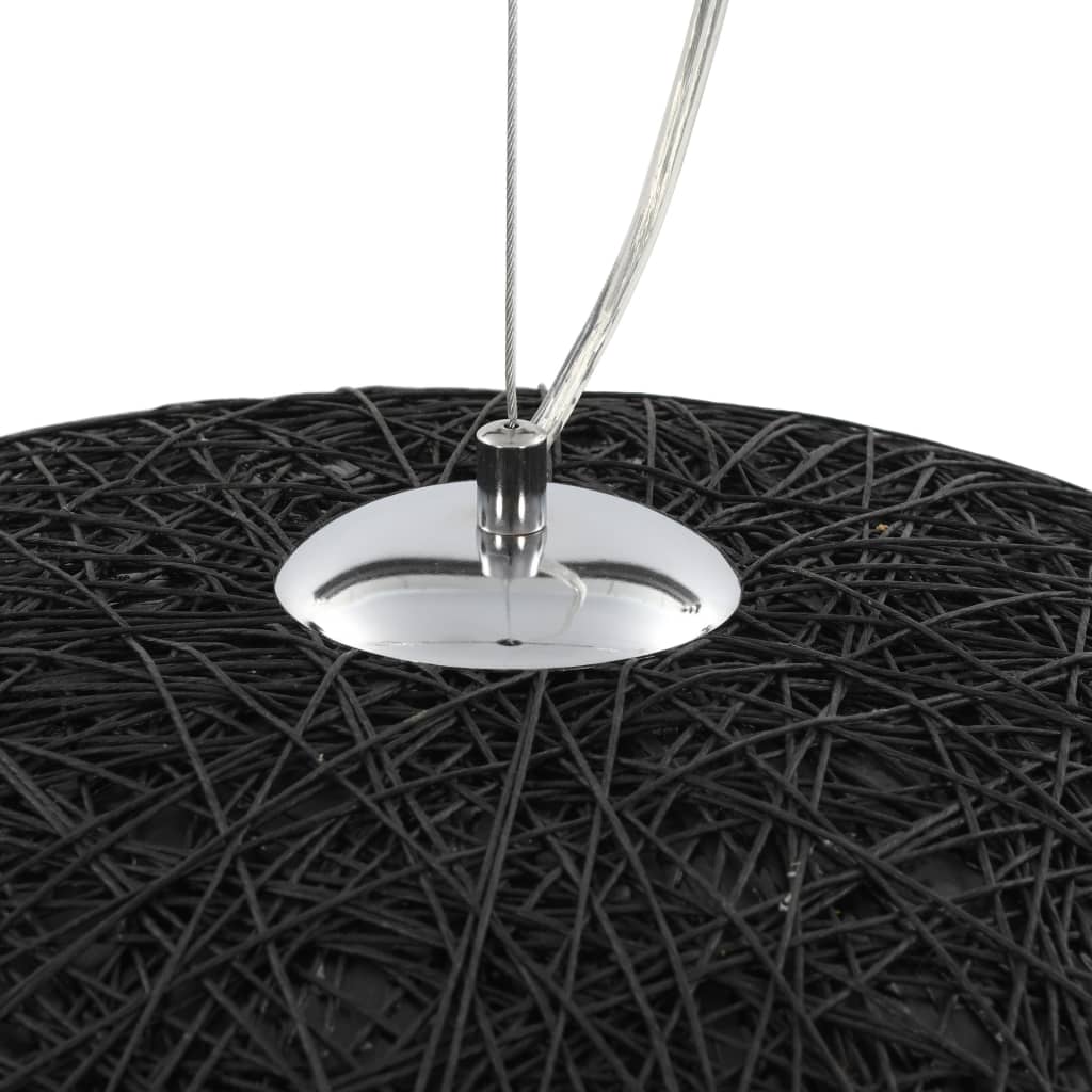 Lámpara de techo Tila diseño fijo negro/dorado Ø70 cm detalle lampara