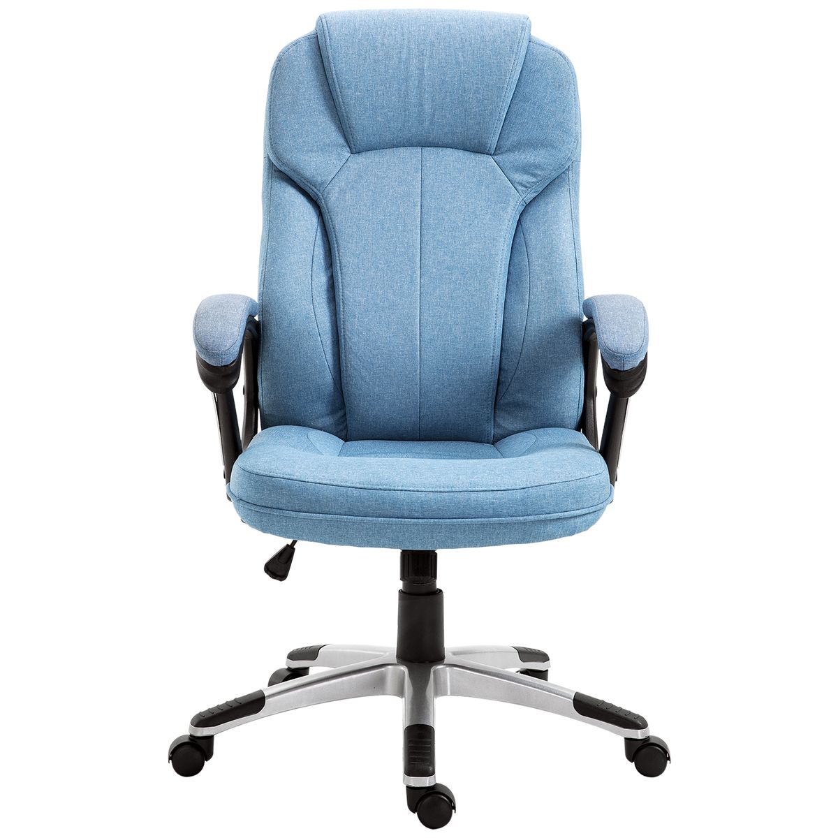 Silla de oficina Benedith Vinsetto respaldo alto con reposabrazos azul 110-120x66x66 cm