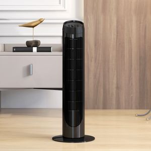 Ventilador de torre Homcom 45W 3 velocidades oscilante 75 cm