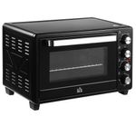 Horno de sobremesa Power Flame Homcom 32L 1600W negro 33,5x52,2x38,1 cm