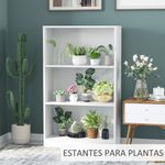 Estantería Sample Homcom 3 compartimentos blanco 102,4x62,2x24 cm