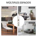 Lámpara de pie Tahi Homcom 40W 3 estantes roble/blanco 160x26 cm