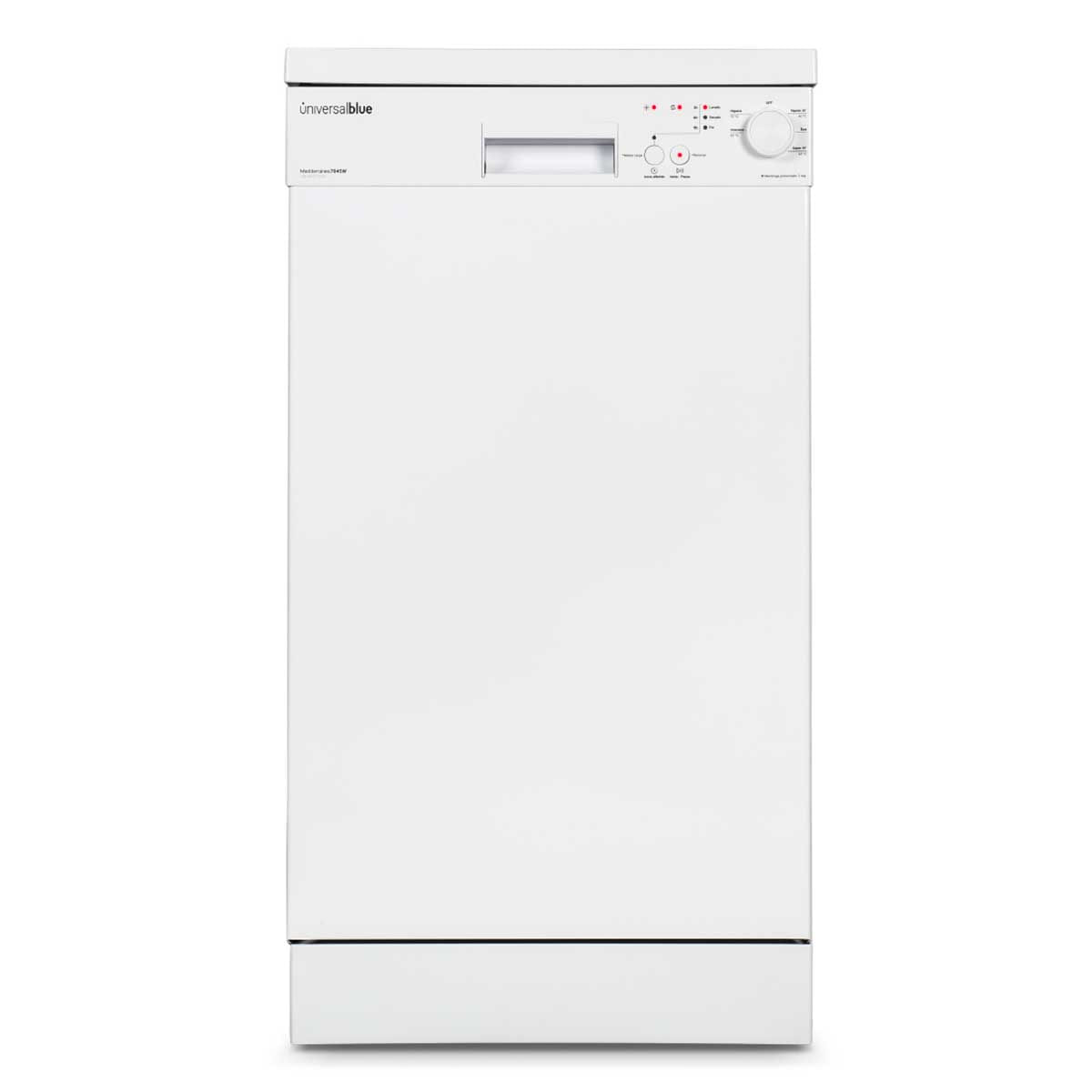 Lavavajillas Mediterráneo 7045W Universal Blue 10 cubiertos E blanco 44,8 cm