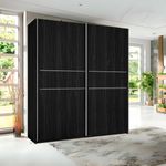 Armario Siena 2 puertas correderas bocamina 200x181,5x53,8 cm