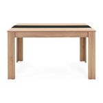 Mesa de comedor Bass rectangular naturale/bocamina 76,1x160,4x90,4 cm