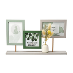 Portafotos con florero 3 imágenes 25,5x41x6 cm