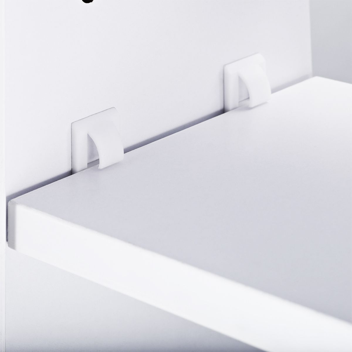 Armario Kean Homcom 2 puertas con espejo blanco 60x80x15 cm detalle
