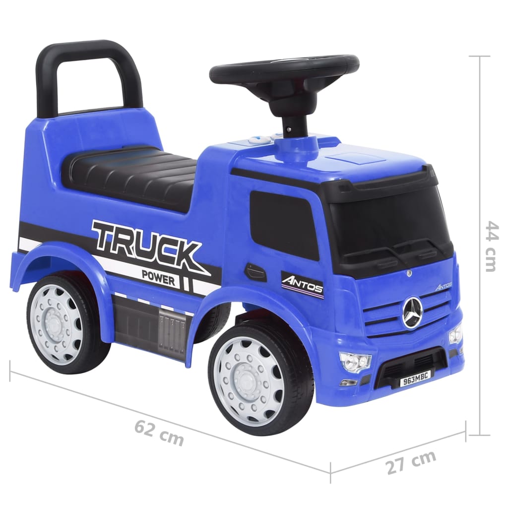 Camión correpasillos Mercedes-Benz azul 12-36 meses