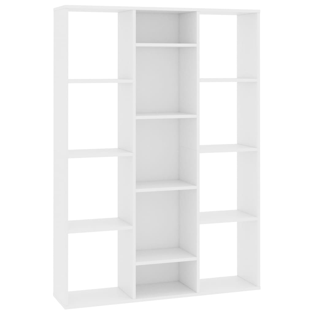 Estantería divisora de ambientes Olga 13 estantes blanco 140x100x24 cm