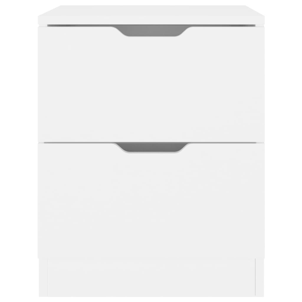 Pack de 2 mesitas de noche Boulevar 2 cajones blanco 50x40x40 cm