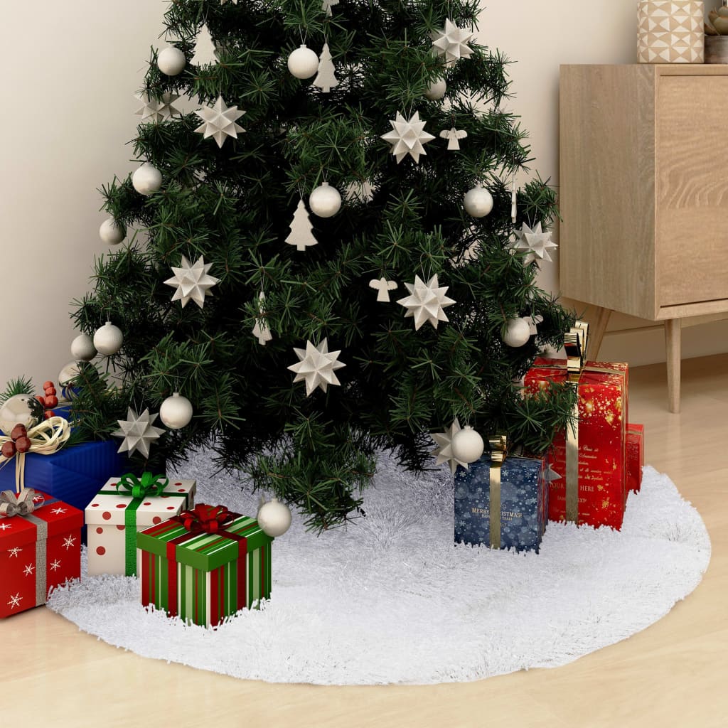 Falda para árbol de Navidad blanco Ø90 cm