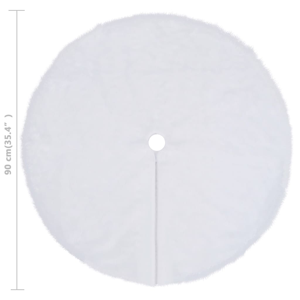 Falda para árbol de Navidad blanco Ø90 cm