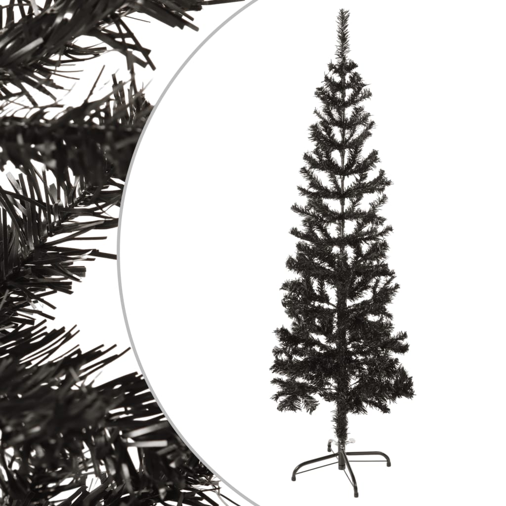 Árbol de Navidad 265 ramas flexibles negro Ø43x150 cm