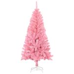 Árbol de Navidad fantasía 230 ramas rosa Ø65x120 cm
