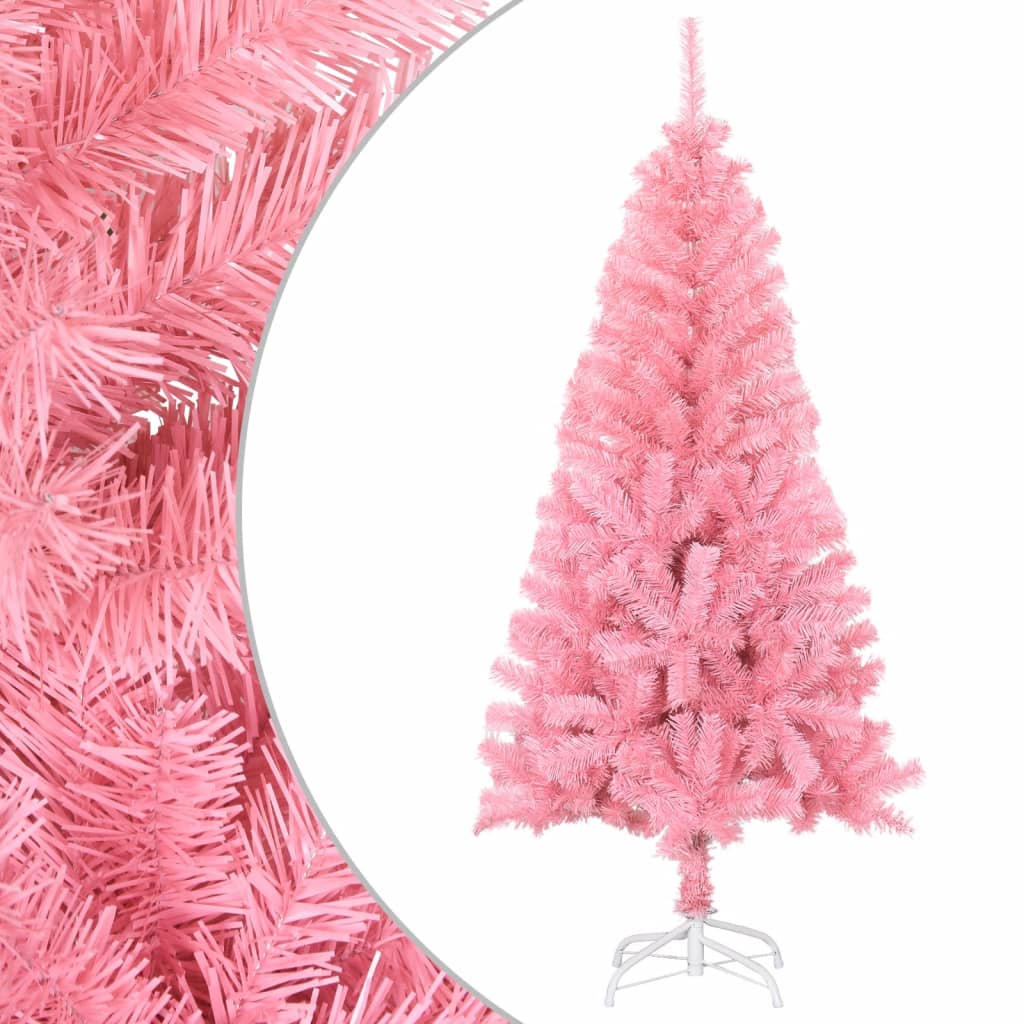 Árbol de Navidad fantasía 230 ramas rosa Ø65x120 cm