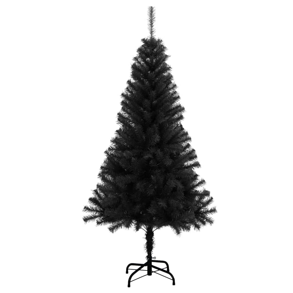 Árbol de Navidad fantasía 230 ramas negro Ø65x120 cm