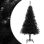 Árbol de Navidad fantasía 230 ramas negro Ø65x120 cm