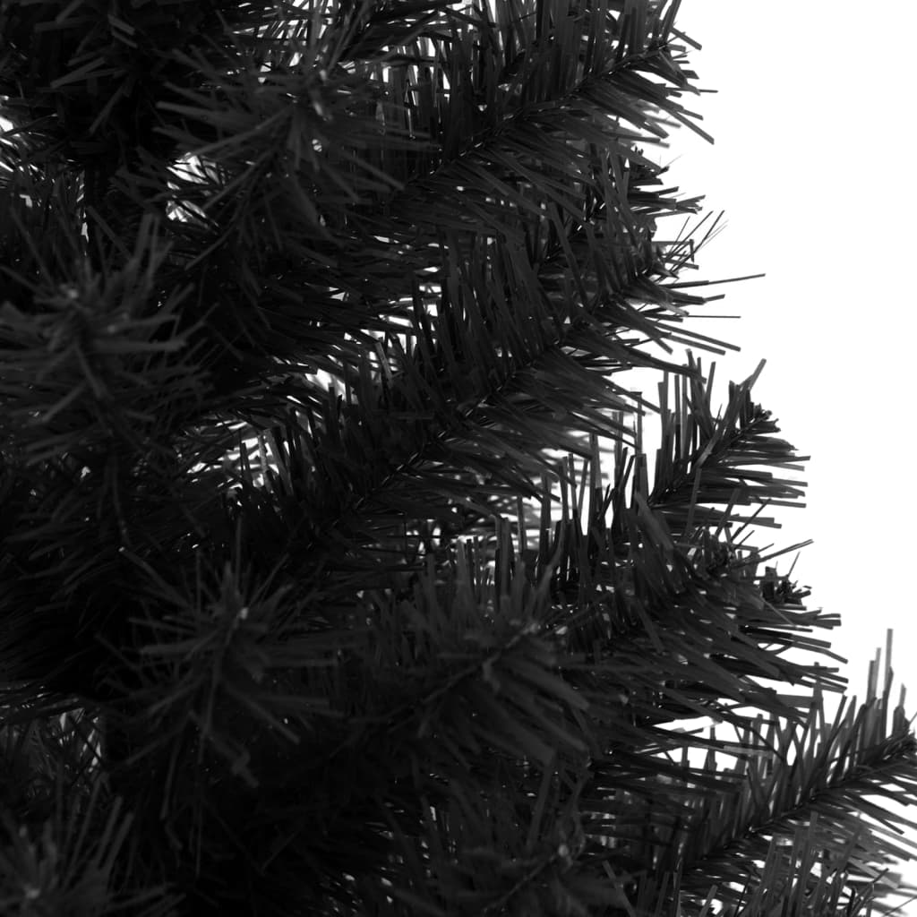 Árbol de Navidad fantasía 230 ramas negro Ø65x120 cm
