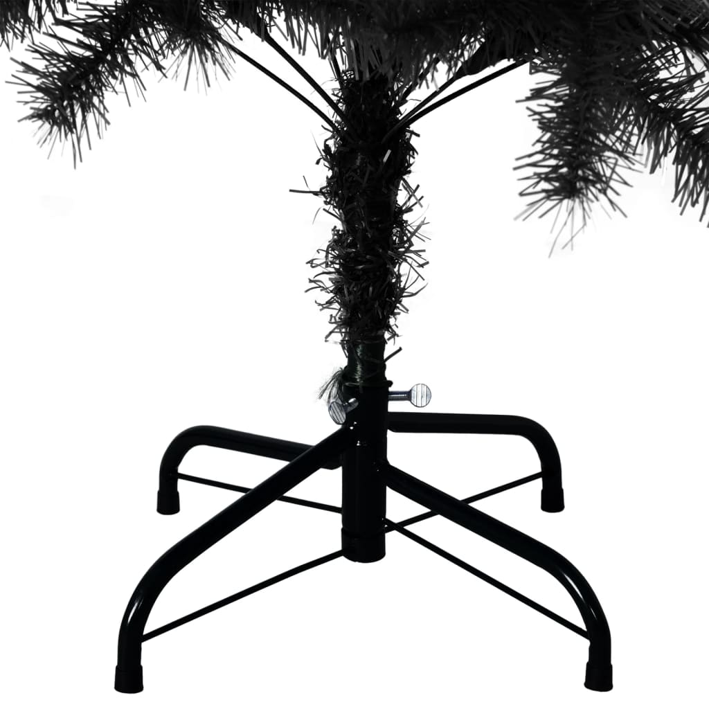 Árbol de Navidad fantasía 230 ramas negro Ø65x120 cm