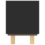 Mueble bajo de TV Beka 2 estantes + 1 puerta negro/natural 40x80x30 cm