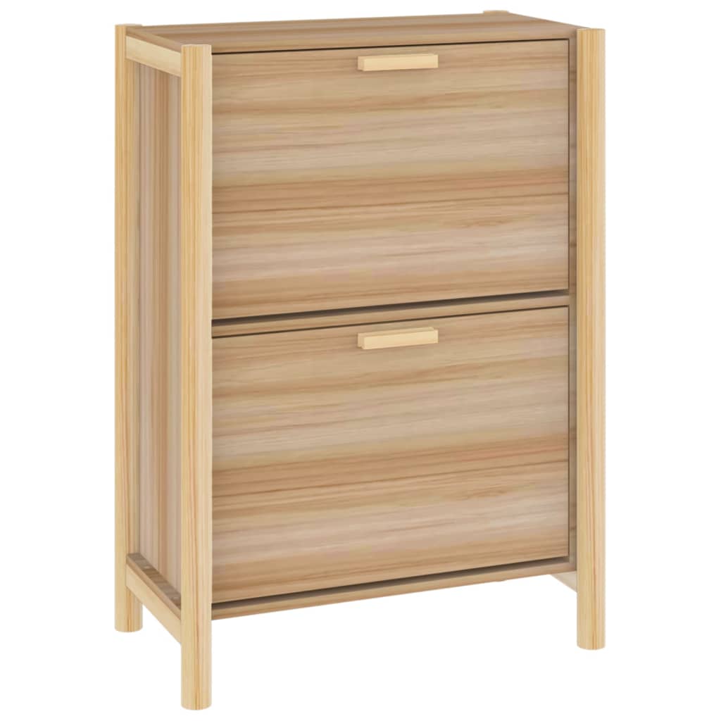 Mueble Zapatero África 2 puertas natural 80x57,5x33 cm