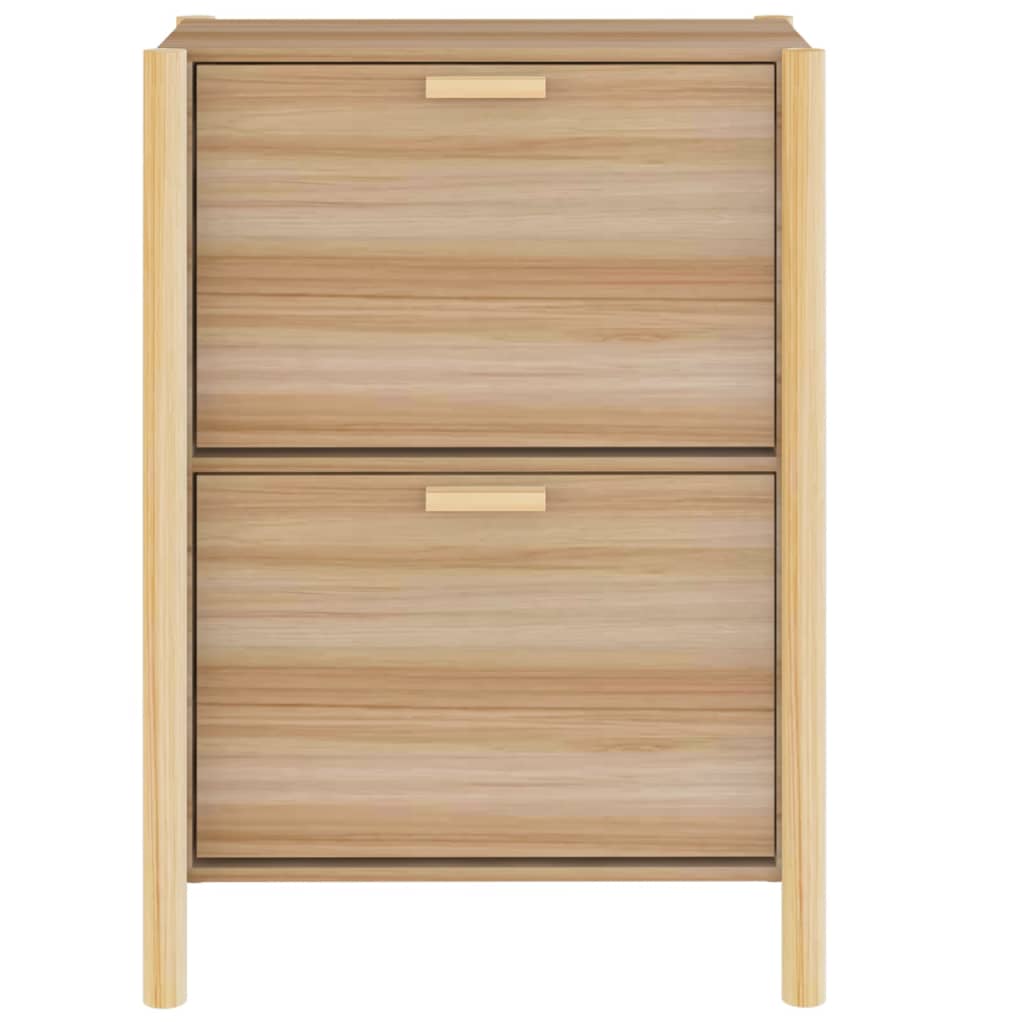 Mueble Zapatero África 2 puertas natural 80x57,5x33 cm