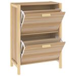 Mueble Zapatero África 2 puertas natural 80x57,5x33 cm