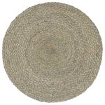 Pack de 4 manteles individuales de yute gris Ø38 cm