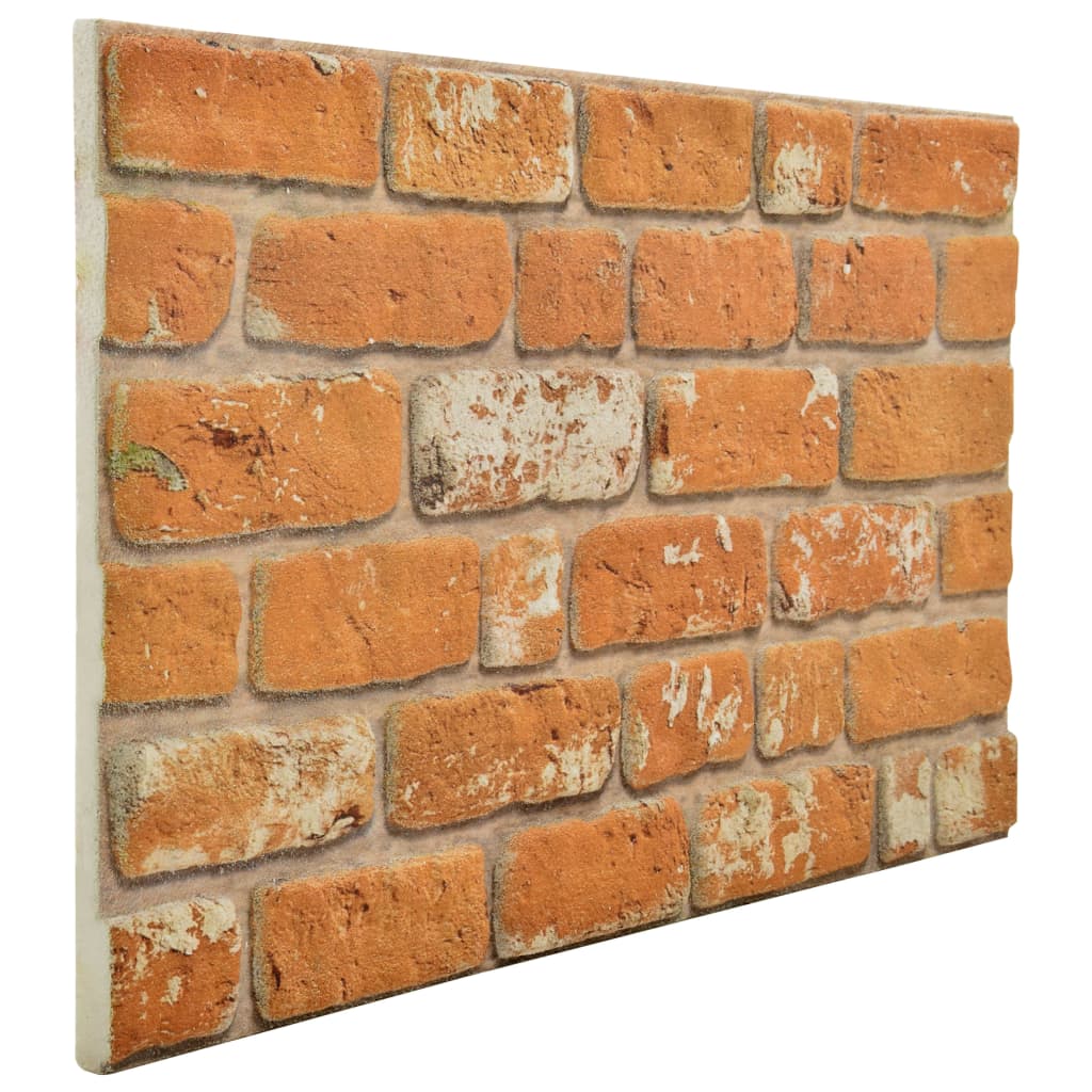 Pack de 11 paneles 3D diseño ladrillo marrón claro 100x50 cm panel