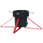 Soporte para árbol de Navidad 4 pernos verde/rojo 19x46x46 cm