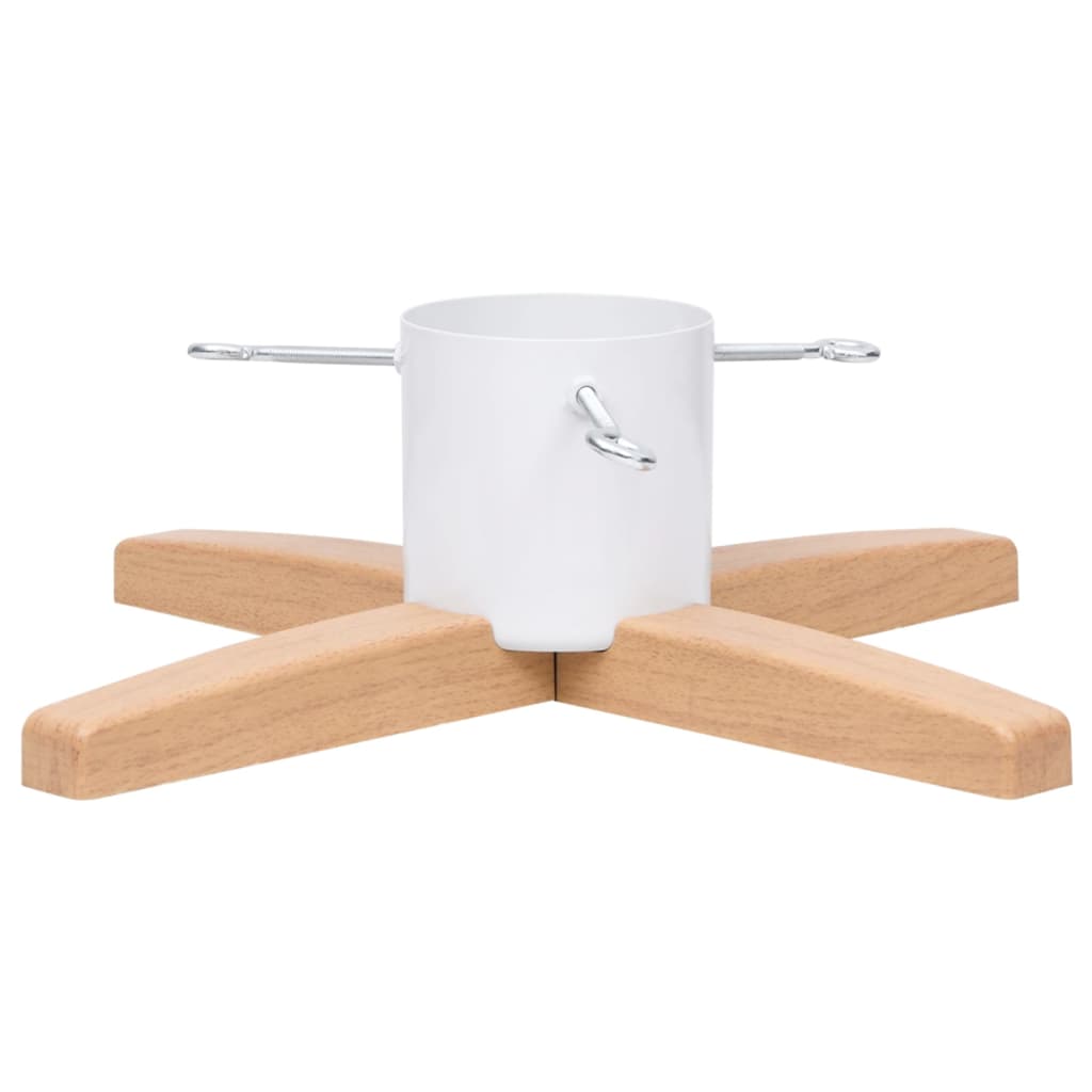 Soporte para árbol de Navidad blanco/natural 15,5x55x55 cm