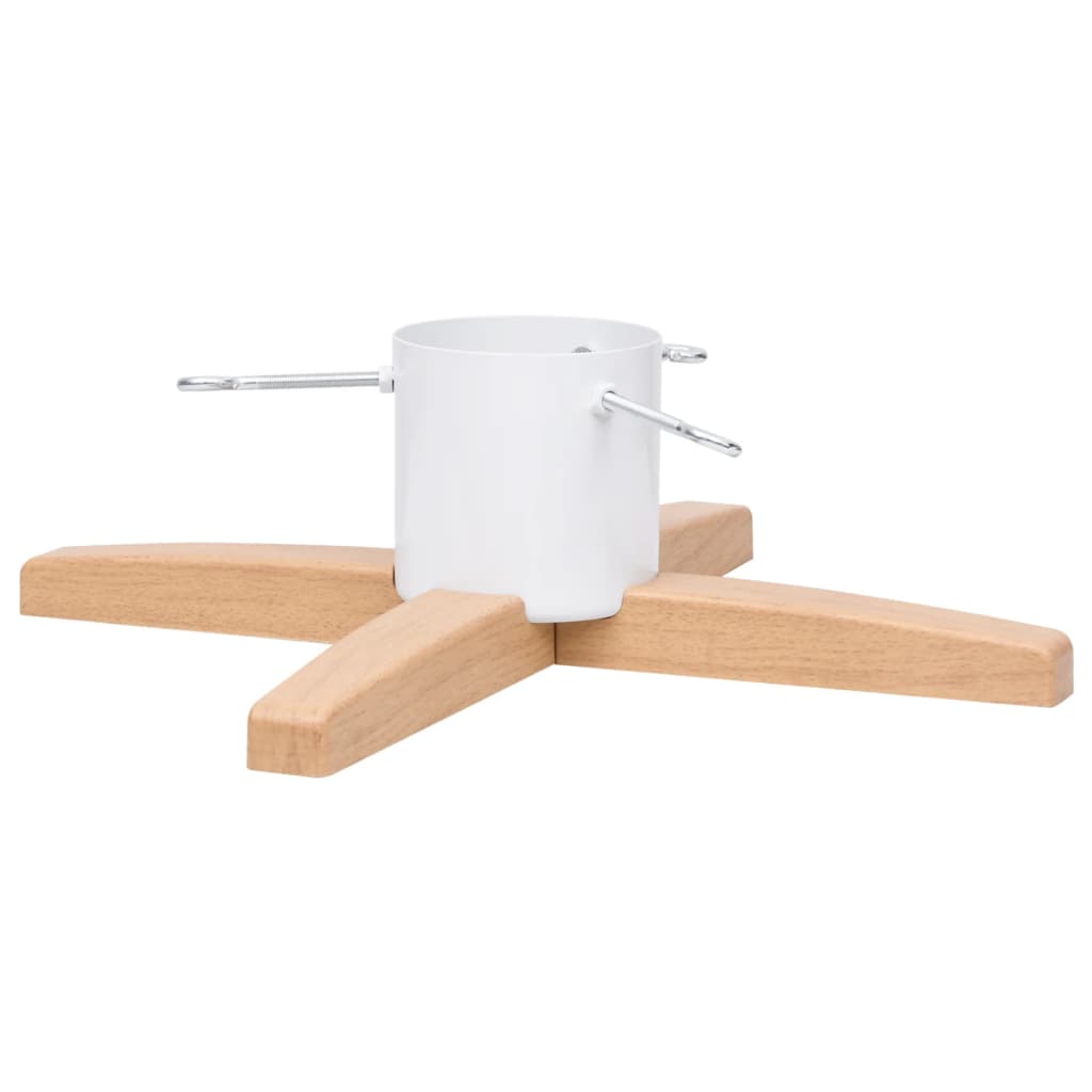 Soporte para árbol de Navidad blanco/natural 15,5x55x55 cm